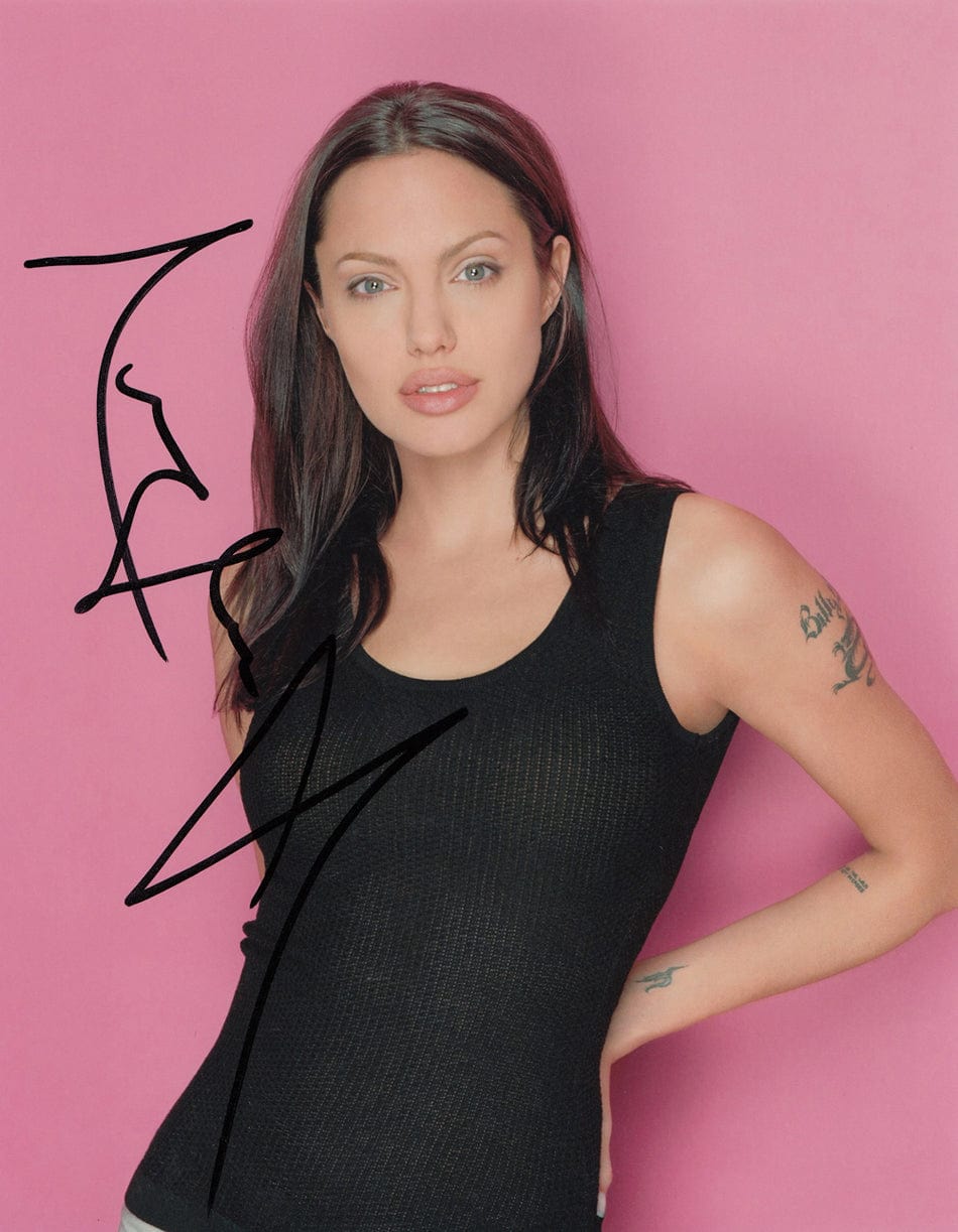 Angelina Jolie Signed 10x8 Photo