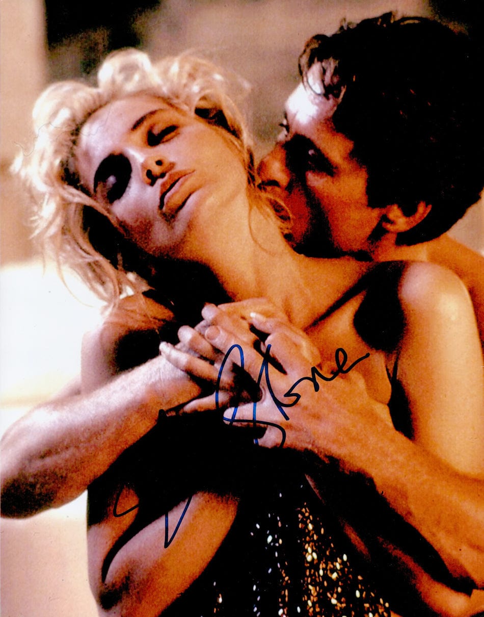 Sharon Stone Signed Basic Instinct 14x11 Photo