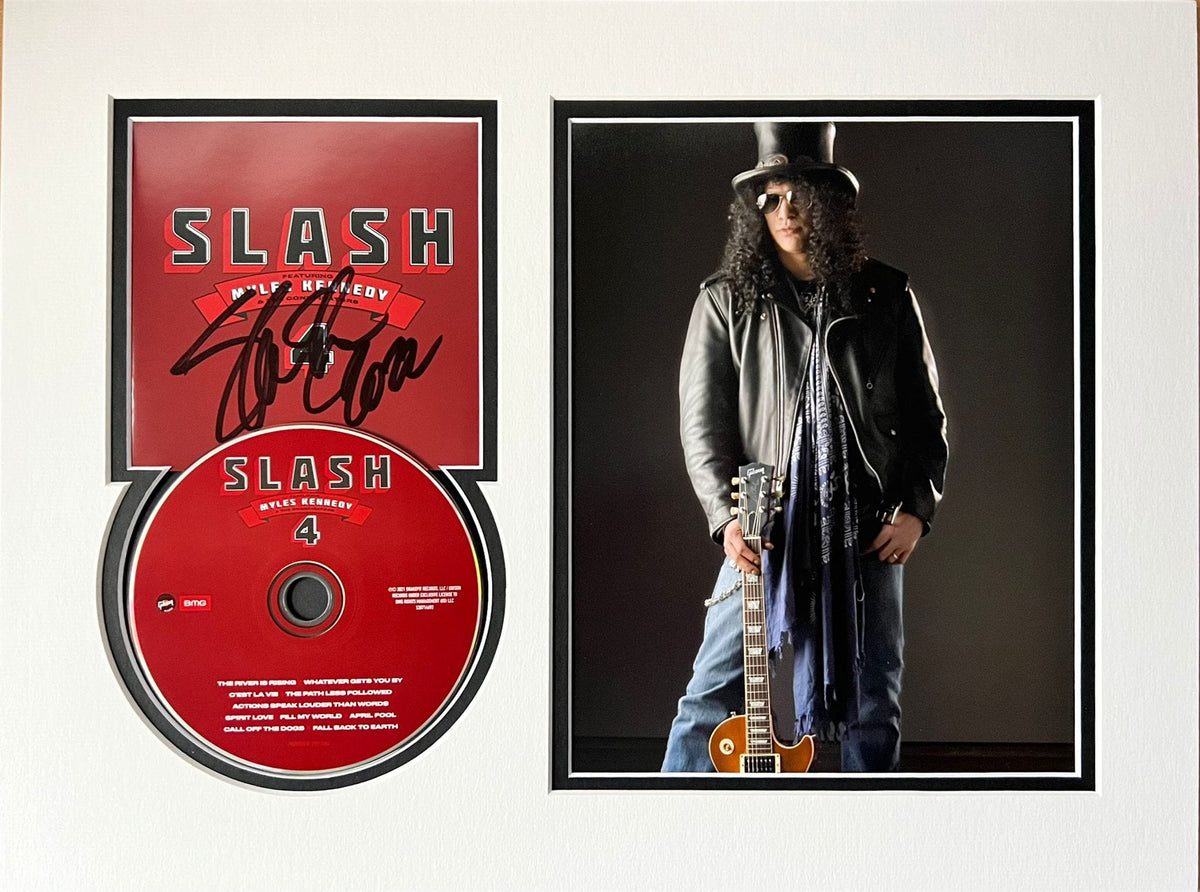 Slash Guns N Roses Signed Mounted CD Display