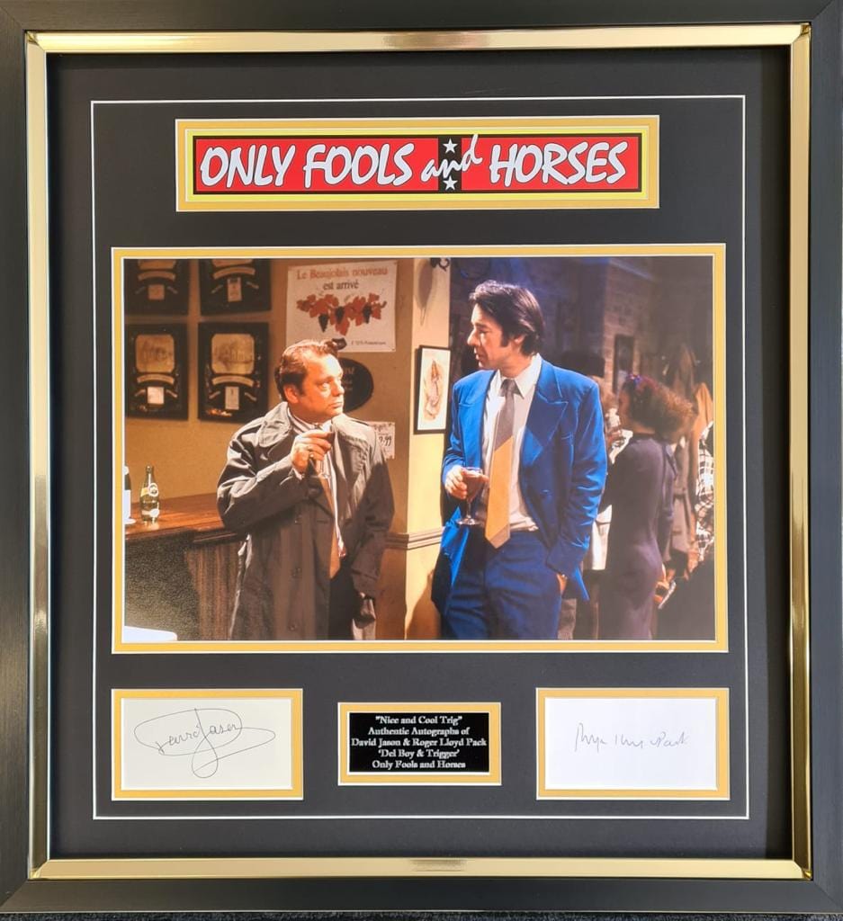 David Jason and Roger Lloyd Pack Signed Display