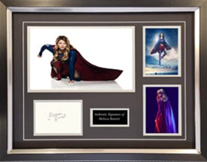 Melissa Benoist Signed Supergirl Display