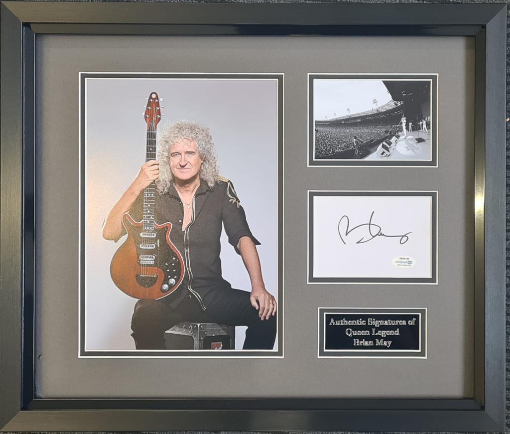Brian May Queen Signed Display