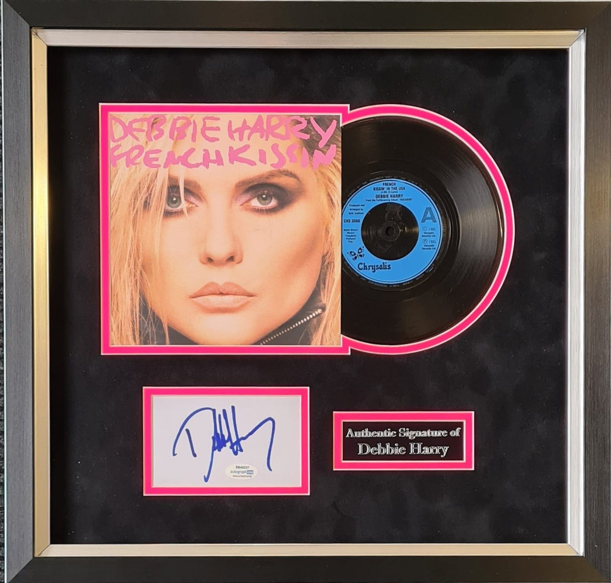 Debbie Harry Signed & Framed 7" Vinyl Display