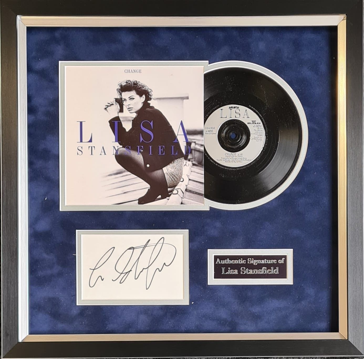 LISA STANSFIELD Signed & Framed 7" Vinyl Display