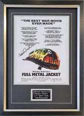 Full Metal Jacket Signed Framed 14x11 Poster