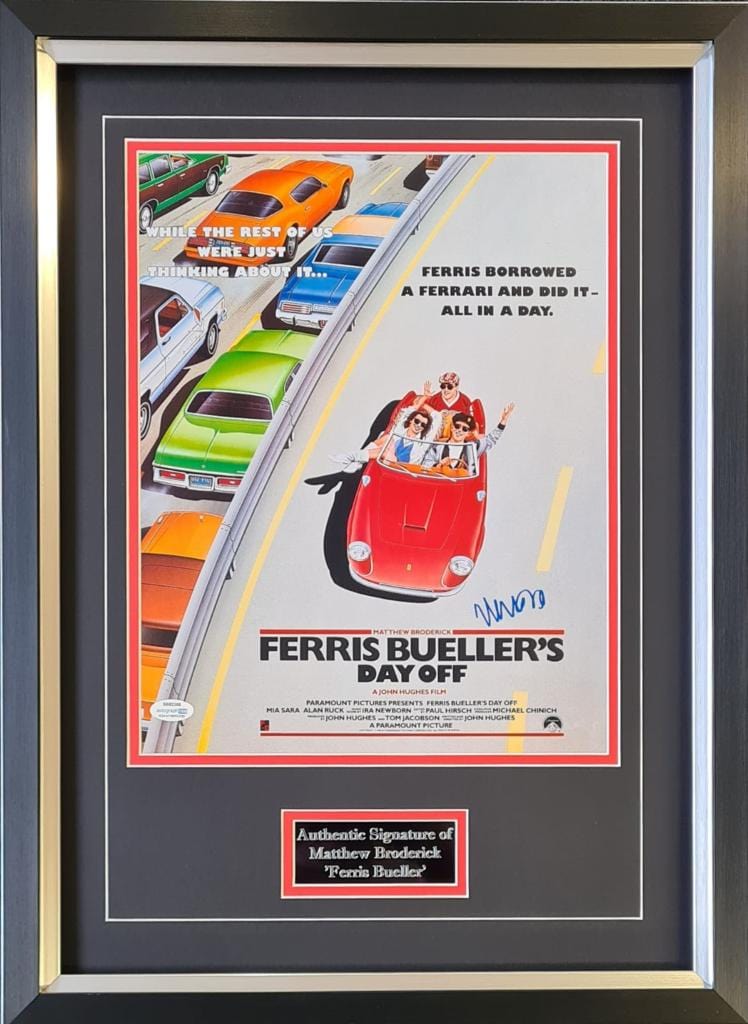 Ferris Buellers Day Off Signed Poster