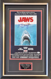 JAWS Signed Framed 15x11 Poster