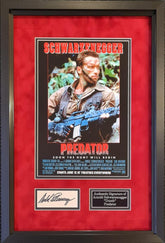 Arnold Schwarzenegger Signed Display