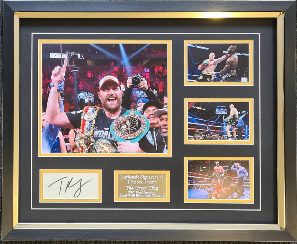 Tyson Fury signed Boxing display