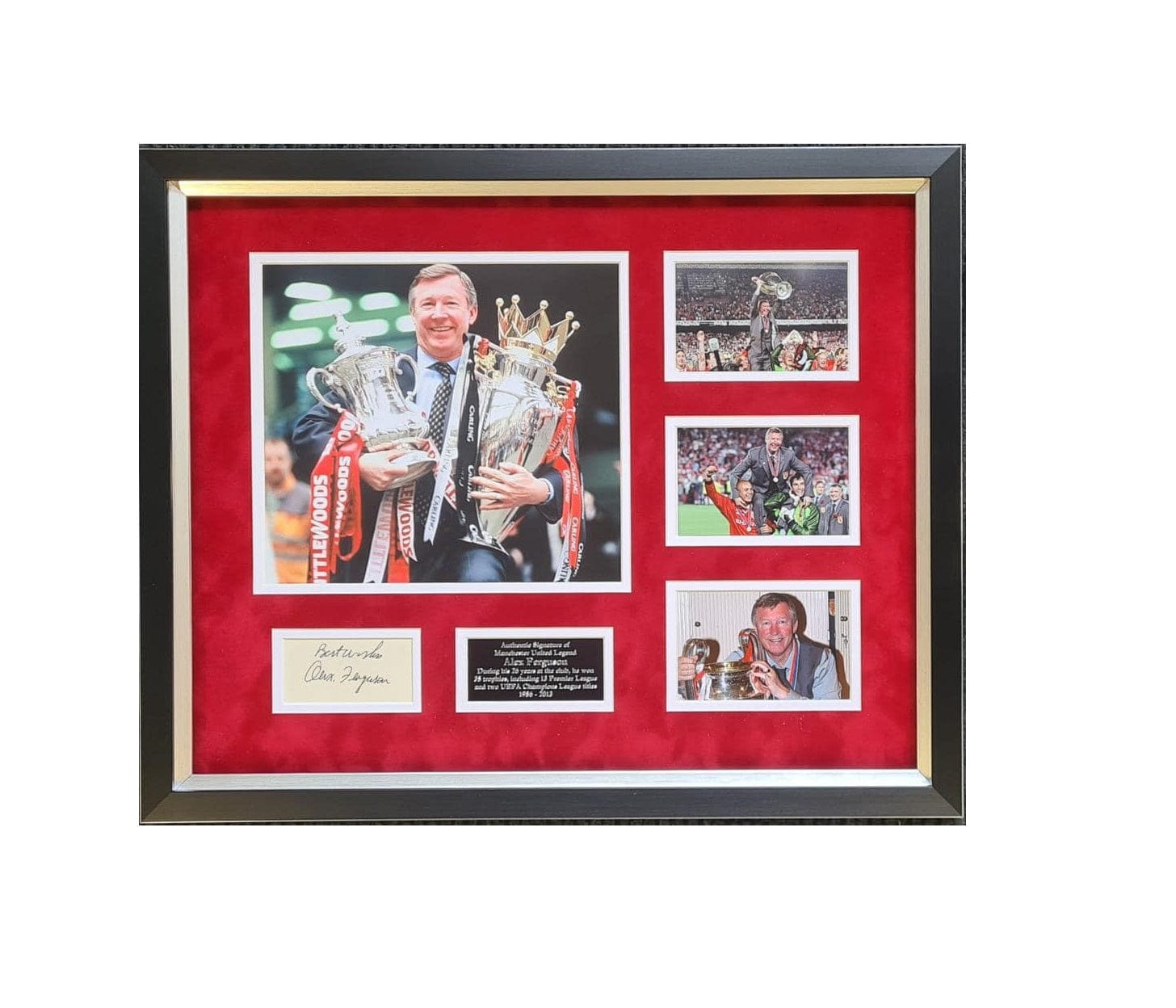 Sir Alex Ferguson signed display – Manchester Utd Fc