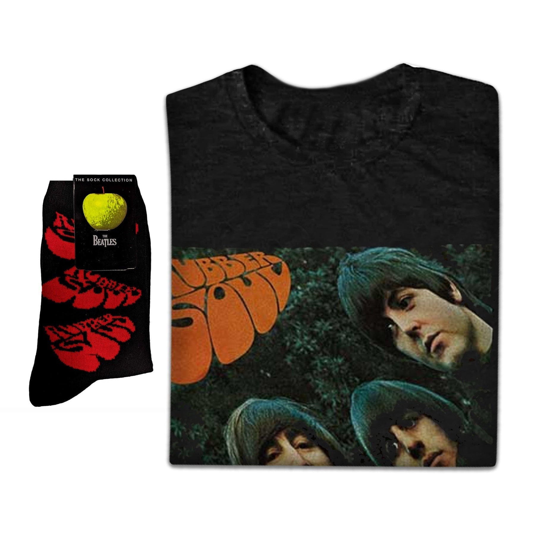 The Beatles | Exclusive Band Gift Set | Rubber Soul Album Cover Tee & Socks