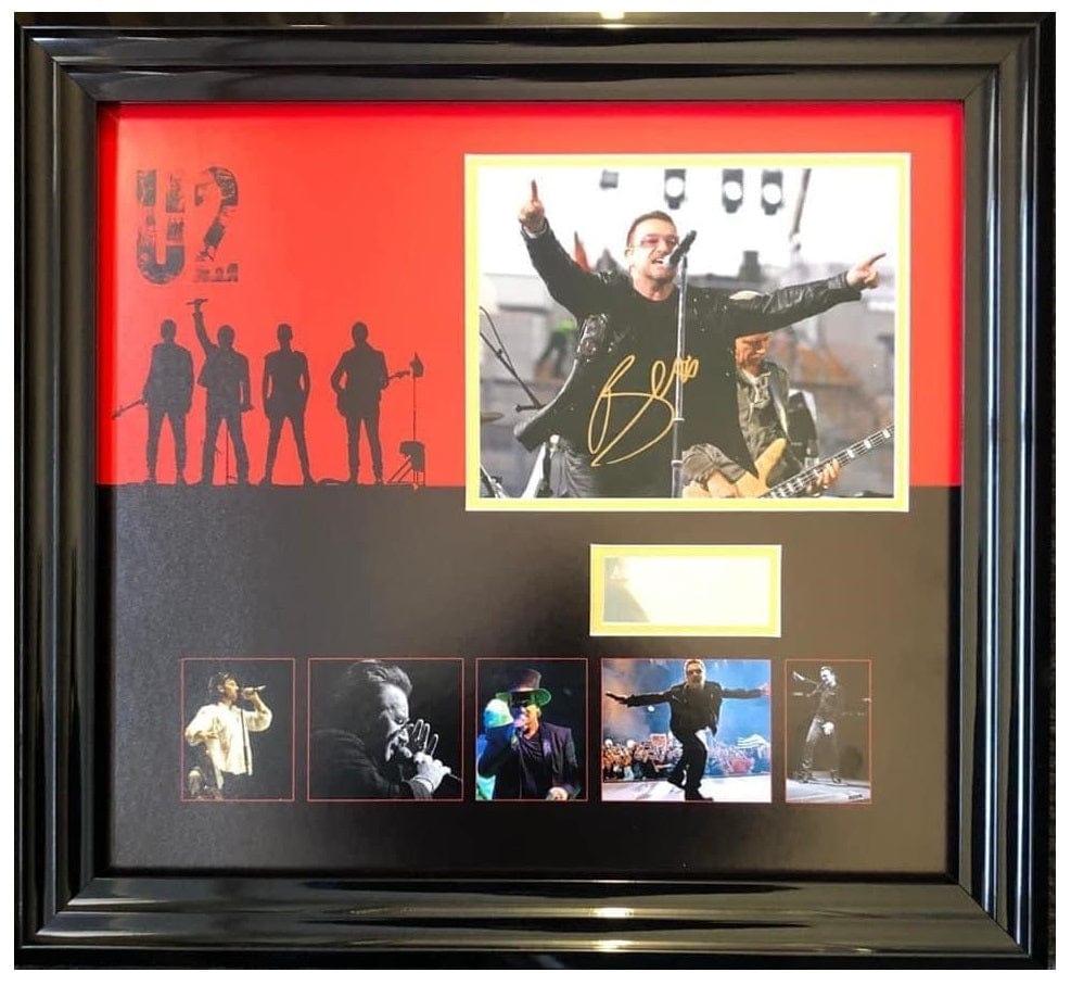 Bono Signed U2 display