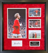 Denis Law signed Manchester United Fc Display