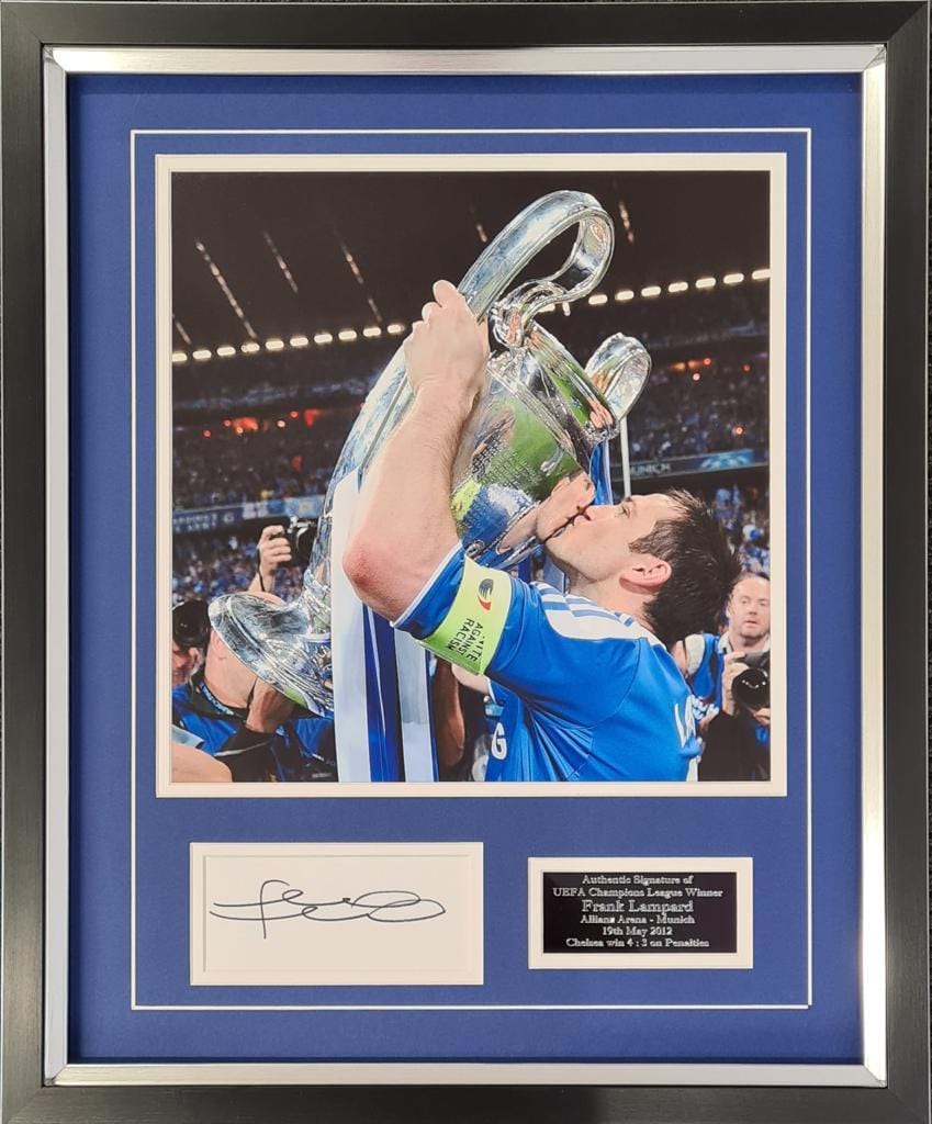 Frank Lampard signed 2012 Champions League Final display - Chelsea