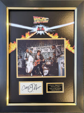 Michael J Fox Signed Display