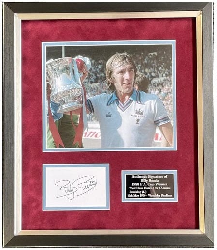 West Ham United 1980 FA Cup Final display signed by Billy Bonds