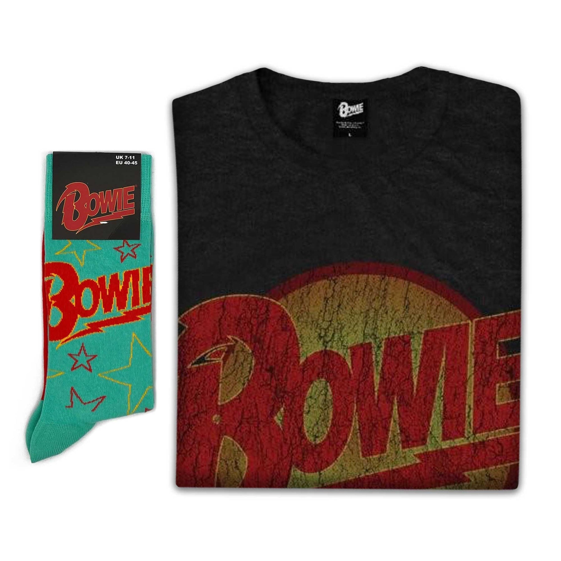 David Bowie | Exclusive Band Gift Set | Diamond Dogs Vintage Tee & Socks