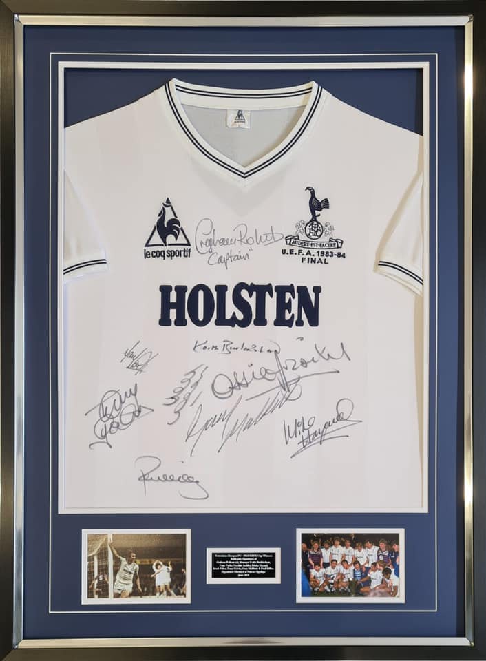 Tottenham Hotspur signed 1984 Uefa Cup Final shirt