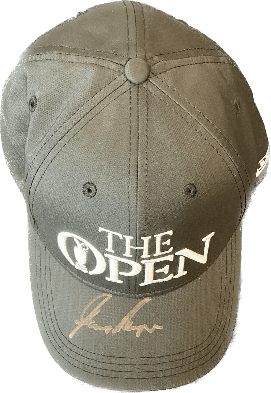 Gary Player signed Open Golf Cap