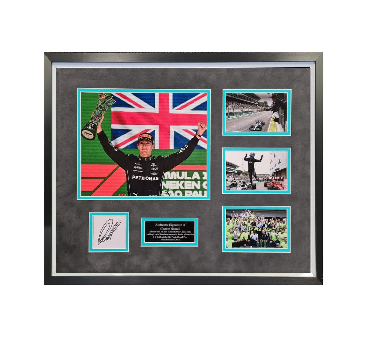 George Russell Signed Formula One display