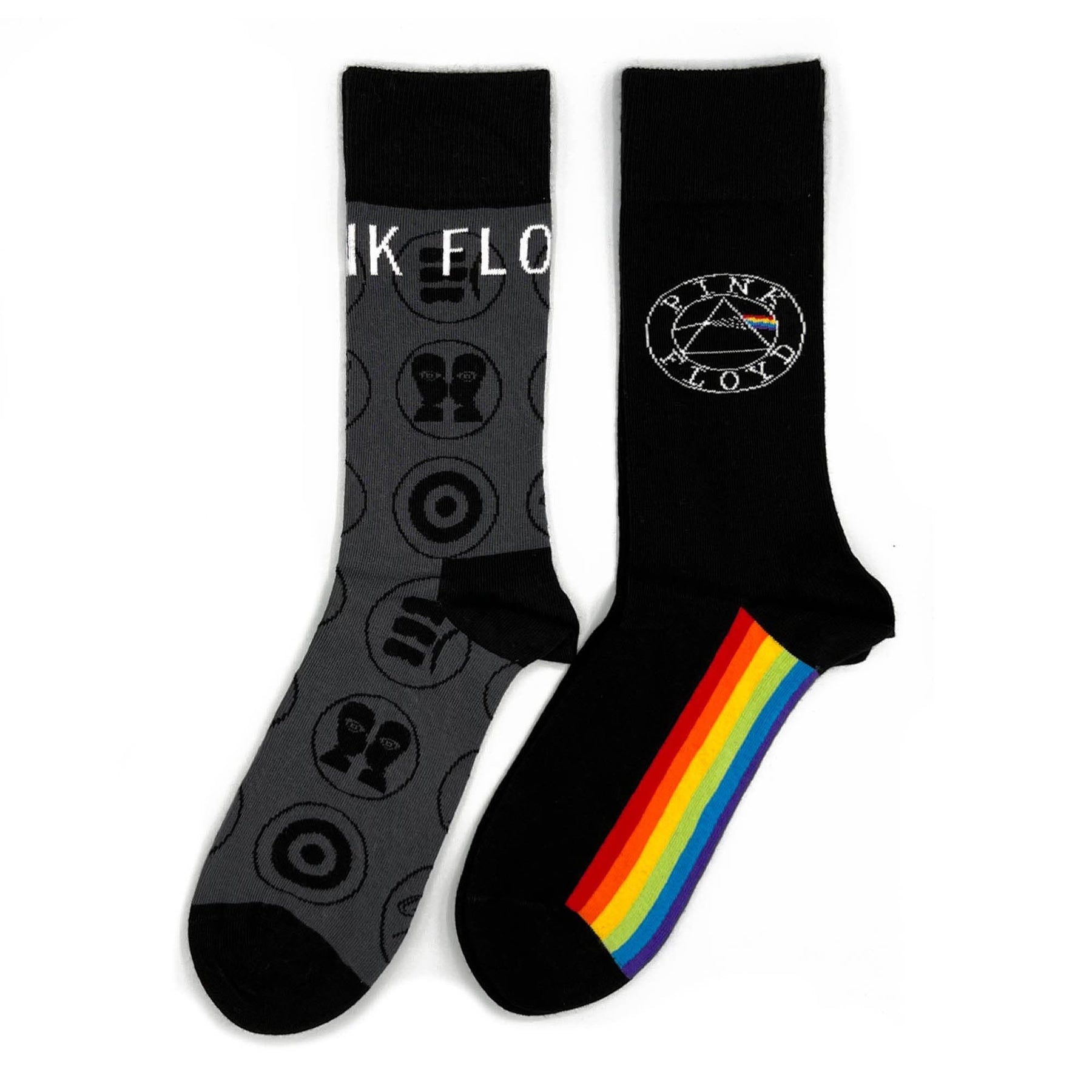 Pink Floyd Socks 2 Pack - Adult UK 7-11 (EU 41-46, US 8-12)