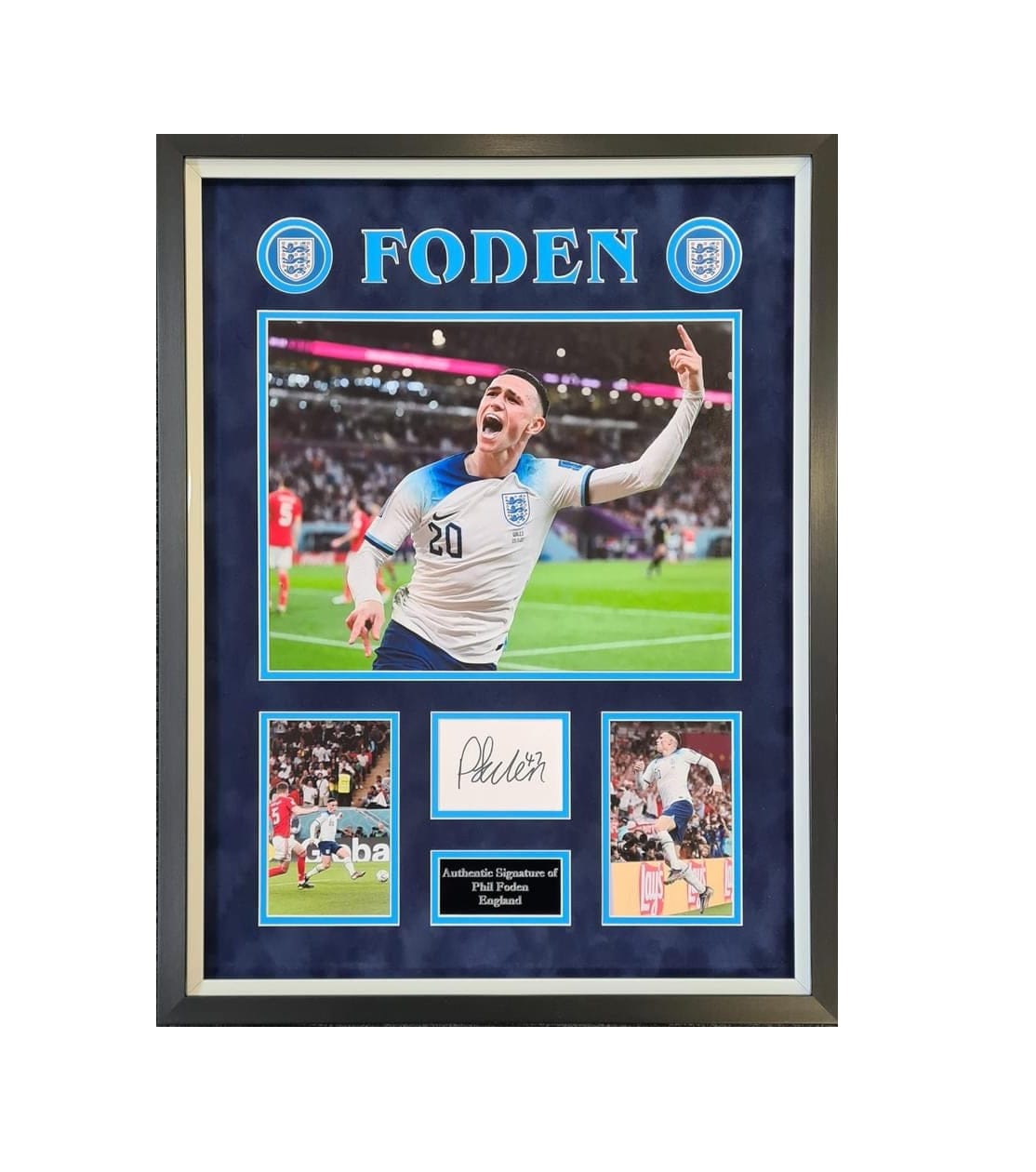Phil Foden signed England display – OnlineCOA AFTAL