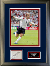 David Beckham signed England display