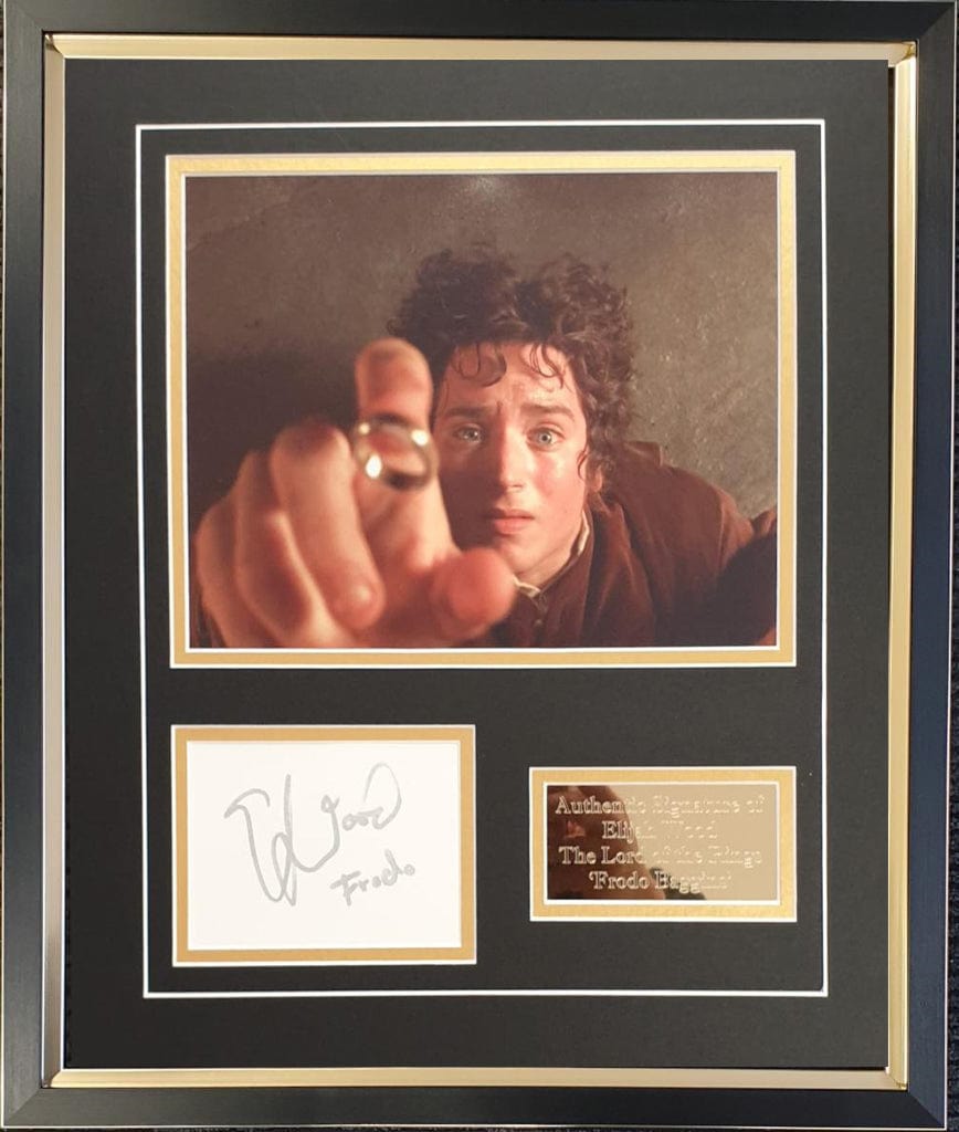 Elijah Wood Signed Frodo Display