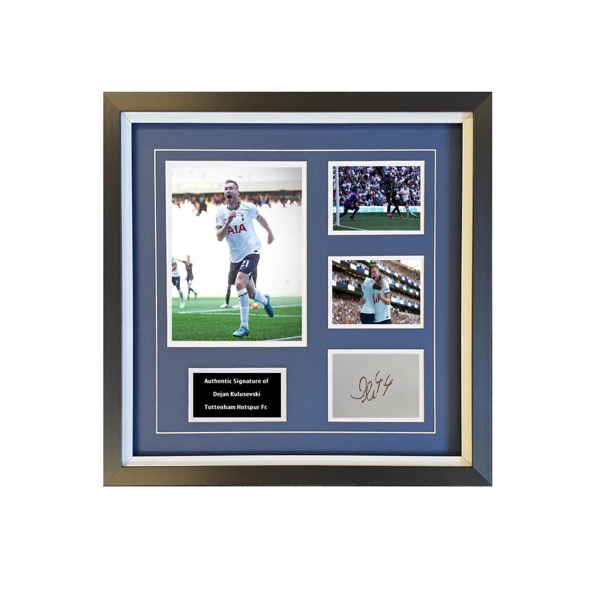 DEJAN KULUSEVSKI signed autograph display – Tottenham Hotspur Fc