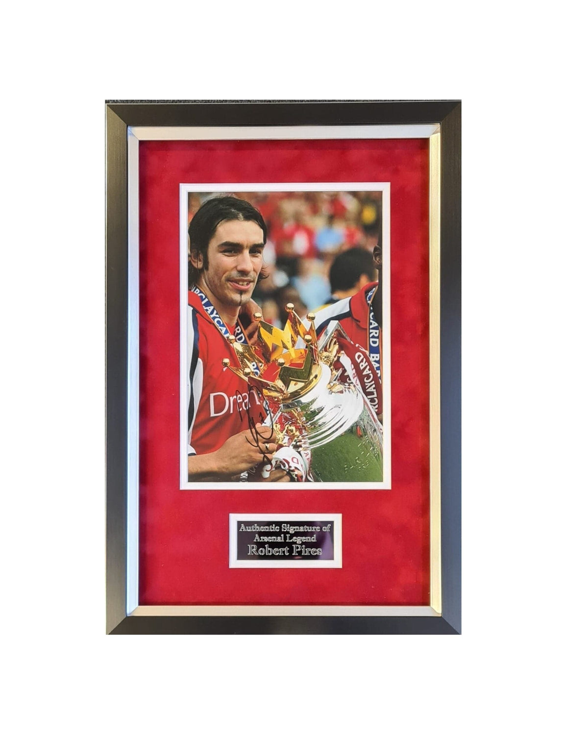 Robert Pires signed photo display – ArsenalFc