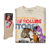 The Rolling Stones | Exclusive Band Gift Set | Mick and Keith Watercolour Stars Tee & Socks