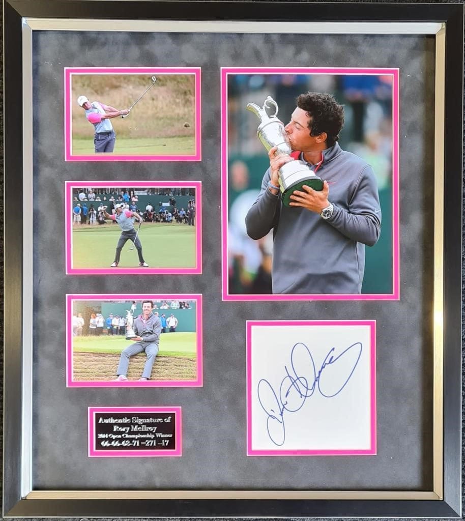 Rory Mcilroy Signed Display