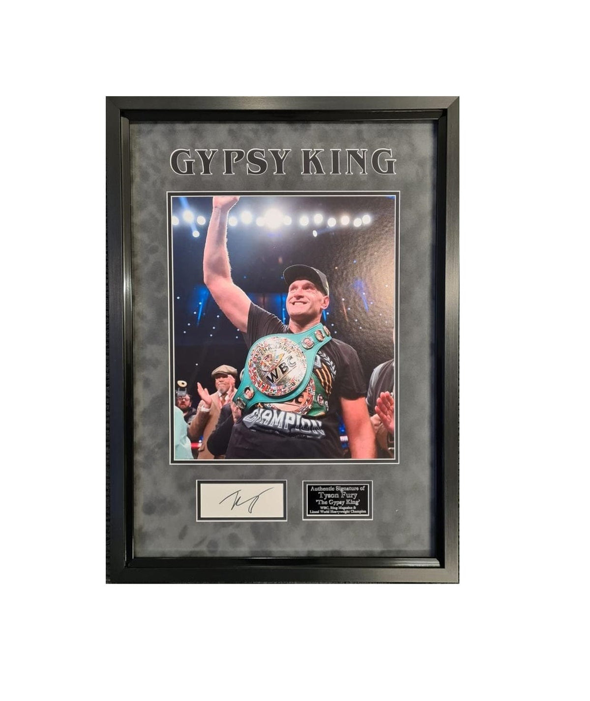 Tyson Fury signed autograph display – Boxing