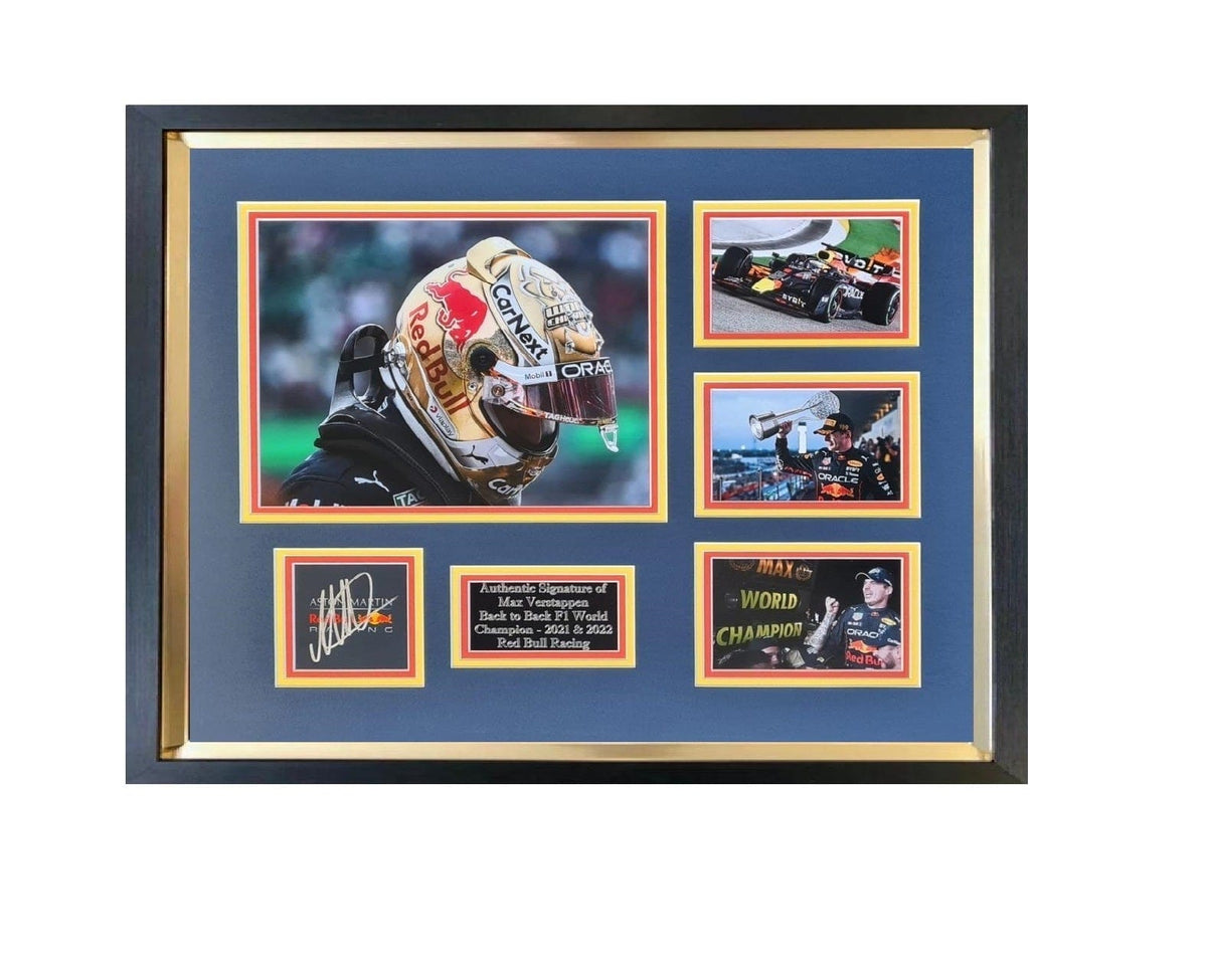 Max Verstappen signed display – Formula One – Red Bull Racing