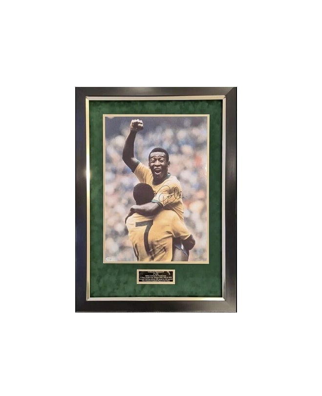 PELE signed photo Mexico 1970 World Cup Final – BRAZIL – AFTAL